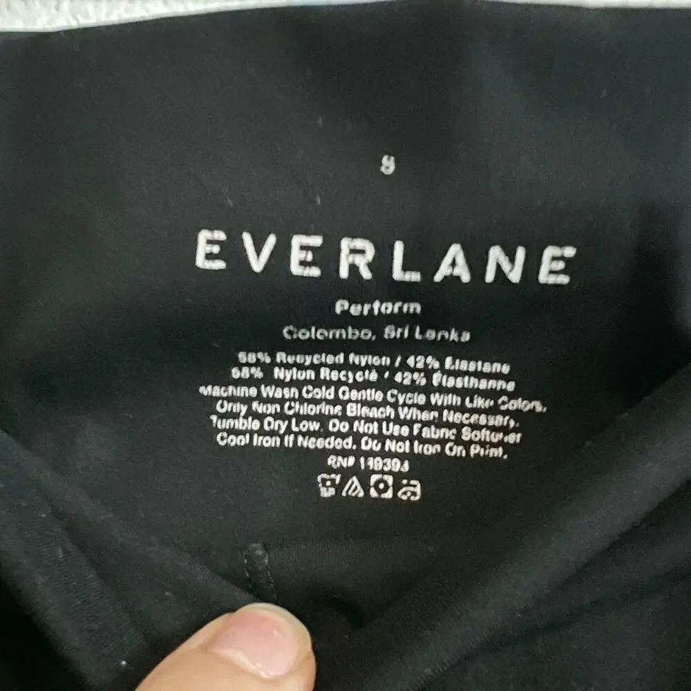 Everlane The Perform Black High-Rise Side Pocket Legging S Soft Sport Clean Girl